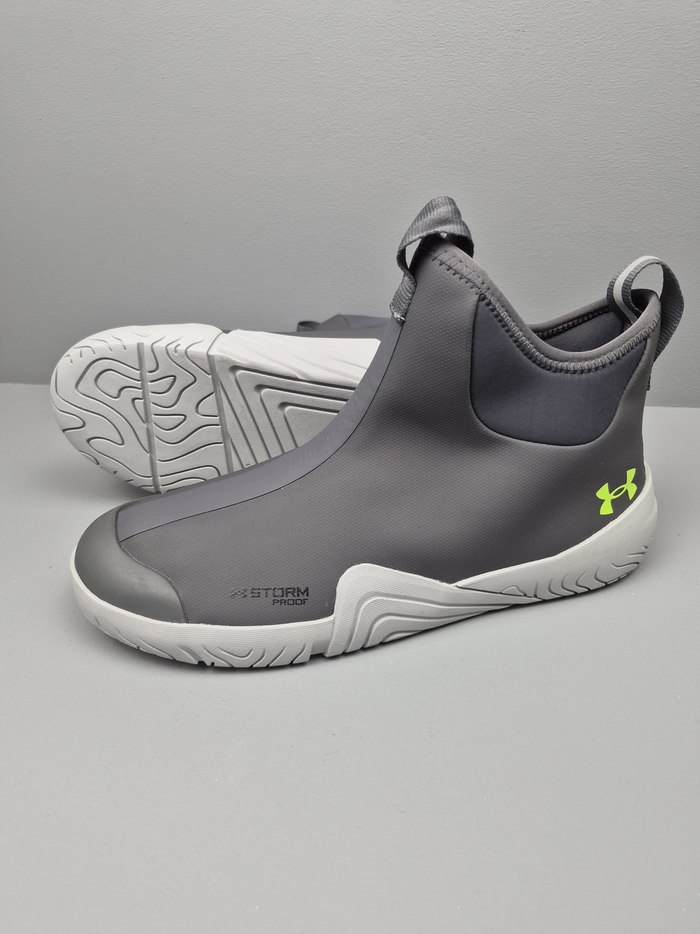 Under Armour Charged Shoreman Deck Waterproof Boots Mens Size-10Gray